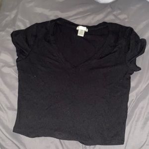 Black crop top